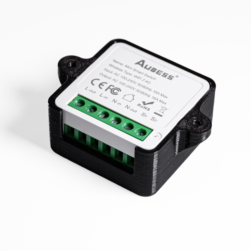 Крепление реле Aubess mini SMART switch на стену, чёрное