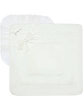Летний конверт-одеяло на выписку &quot;Бабочка&quot; белый с фатином