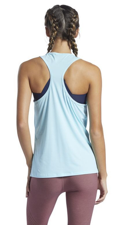Женский топ теннисный Reebok Les Mills Activchill Vent Tank Top W - небесный