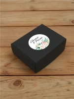 Наклейка стикер матовая круглая 30 мм 2800 шт "100% Натурально"