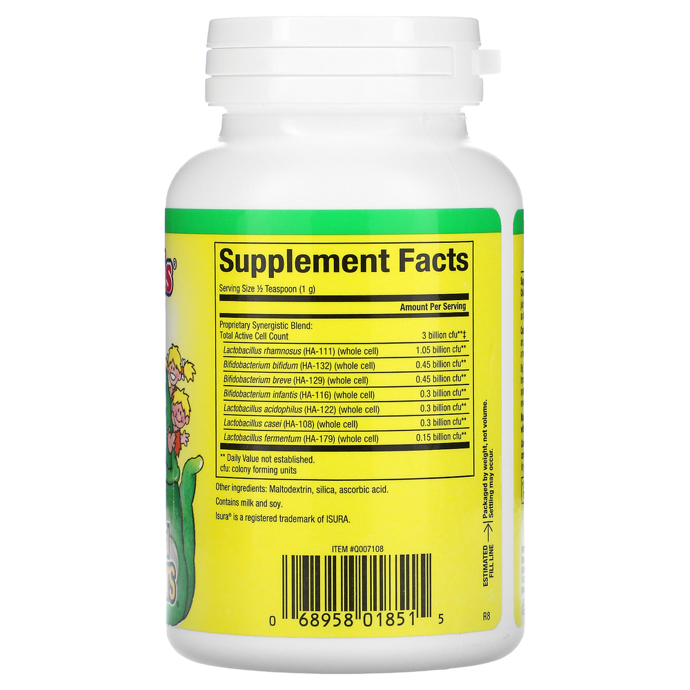 Natural Factors, BigFriends, порошок с несколькими пробиотиками, 3 миллиарда, 60 г (2 унции)