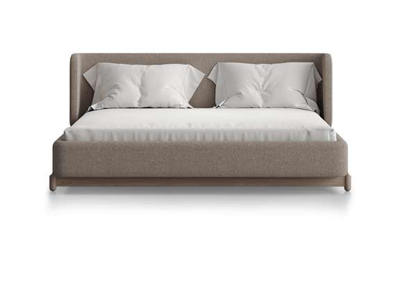 Кровать Basic спальное место 160*200 см (бежевый, букле)