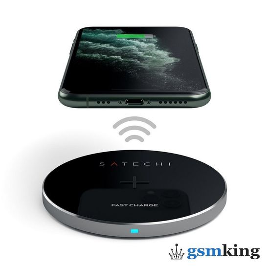 Satechi Aluminum Wireless Charger Pad 2A Space Gray ST-WCPM
