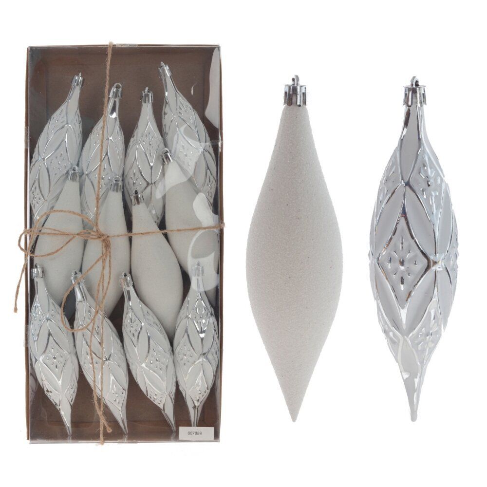 GAEM Набор из 12шт Украшение новогоднее "Капля", L4 W4 H15 см