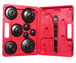 Съемник фильтров масляных 9 предметов чашка в кейсе JTC