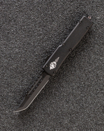 Автоматический складной нож Microtech UTX-70 Hellhound DLC Blade Signature Series 419-1DLCTS (черный-черный) фронталка/выкидуха