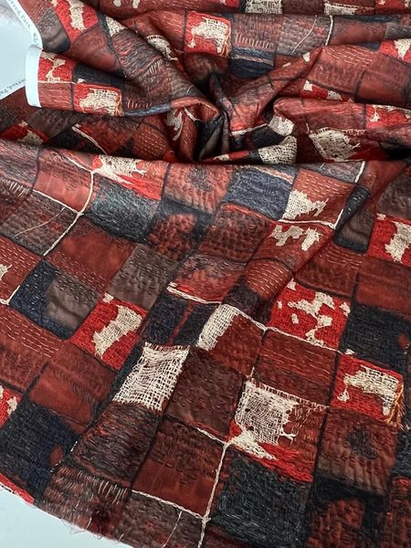 В ПУТИ, ЛОСКУТЫ, ЗЕМЕЛЬНЫЕ ЦВЕТА, ЯПОНСКИЙ СТИЛЬ - 100% хлопок 5