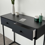 Туалетный столик консоль ROYAL 5311 эко (Черный-Черный-р.черная)