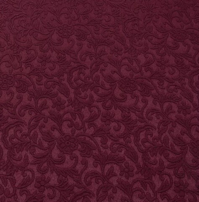 Костюмная ткань жаккард 210 гр/м2, 47% хлопок, 50% п/э, 3% эл, 150 см, бордовый