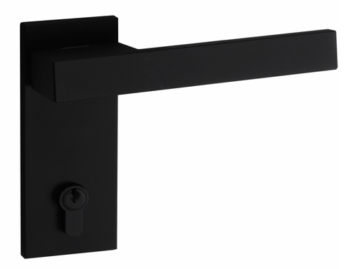 Ручка Комит 360 pl цилиндр на планке PL65, цвет черный матовый ЦАМ (гарантия - 12 месяцев)