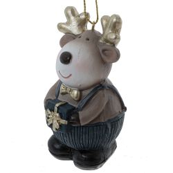 GAEM Фигурка декоративная подвесная "Олень", L5 W3,5 H8,5 см, 4в.