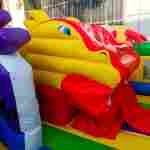 Коммерческий батут "Белый клык 2", размер 6*5*4 м