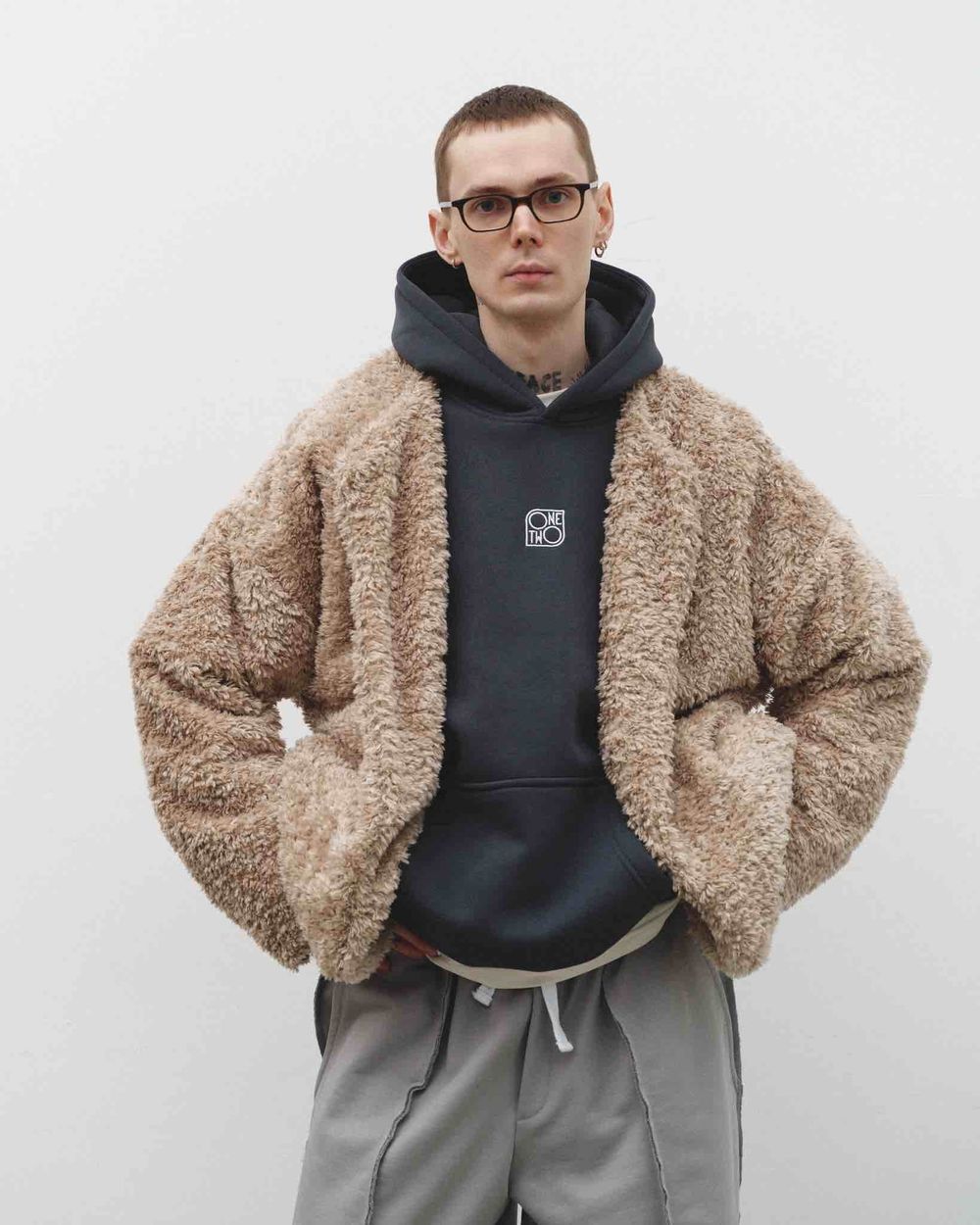 Куртка One Two Faux Fur Beige