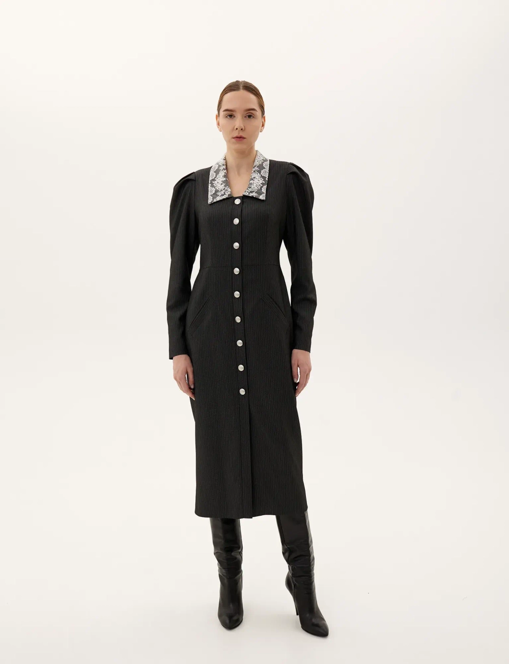 Платье «Липа», серый