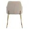 Стул Dwight, светло-бежевый шенилл, золотые ножки