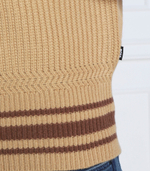 Хлопковый свитер lampione BOSS BLACK - светло-коричневый(50477349)