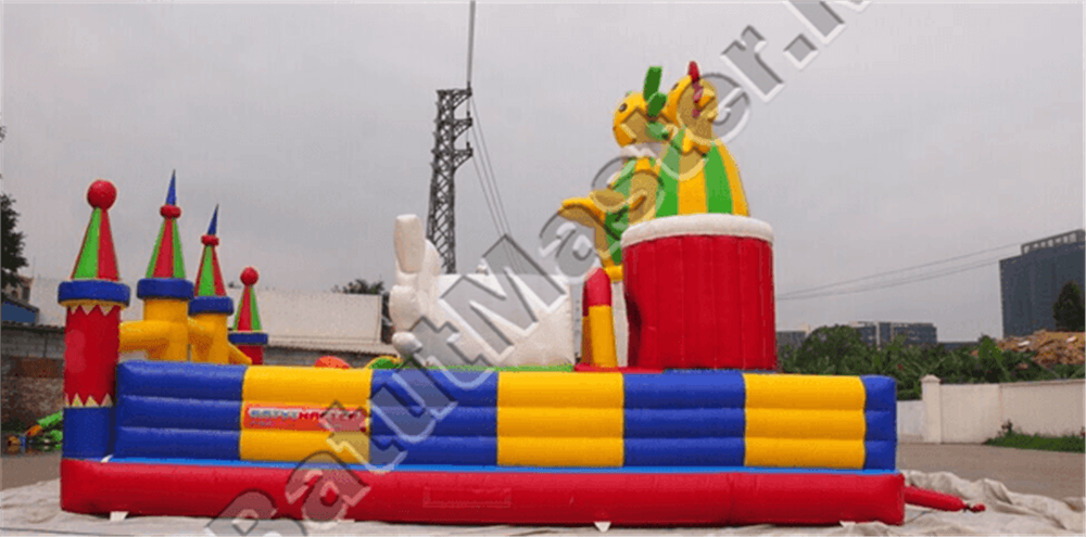 Коммерческий надувной батут "Пасхальный зайчик"