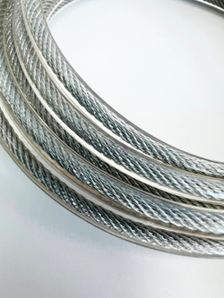 Трос скоростной скакалки прозрачный 4 мм