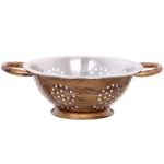 Дуршлаг из нержавеющей стали 0,9л 20см с 2-мя ручками цвет Антик