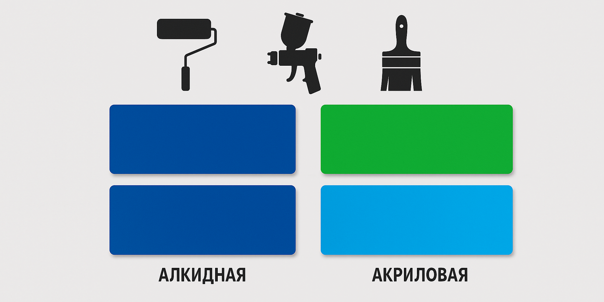 Акриловая и алкидная краска: кардинальные отличия, что прочнее и долговечнее?