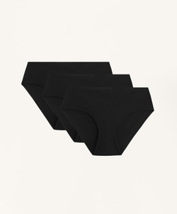 OYSHO Набор из трех пар классических трусов из полиамидной смеси, черный