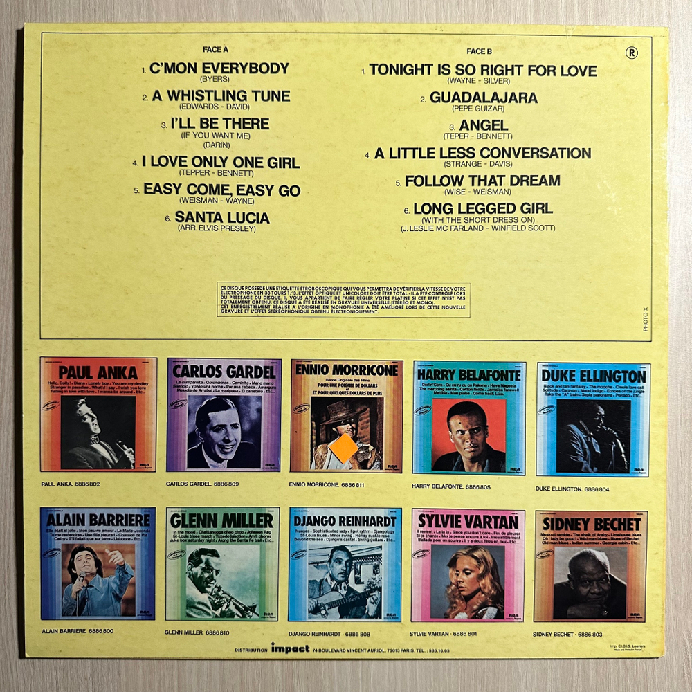 Elvis Presley - Elvis Presley (France 1977.)