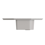 Мойка ML-GMS17 СТАНДАРТ угловая с крылом, светло-серый (310), 780*485*190мм