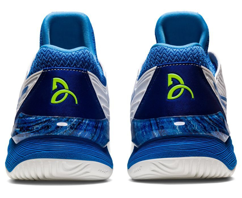 Мужские кроссовки теннисные Asics Court FF Novak - white/tuna blue