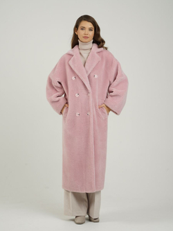 Шуба из шерсти экошуба, SilverFox (арт. 2323)