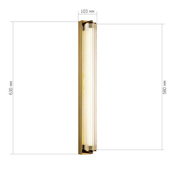 Настенный светодиодный светильник ST Luce Bamboo SL6224.311.01