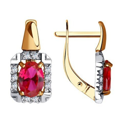 Серьги Au 585 (725613)