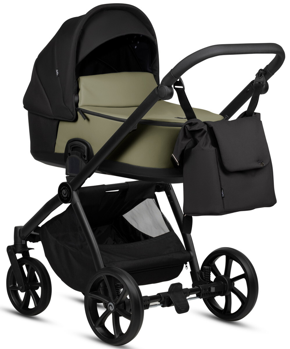 Детская коляска Tutis Mio 3 Plus Essential Кожа 2 в 1 1502025 Olive