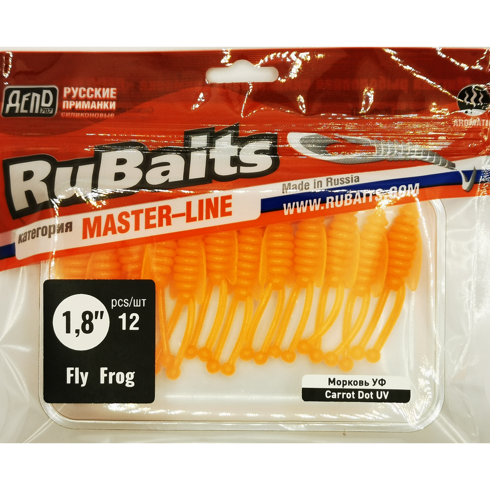12 шт. 4,5 см Рыболовные, силиконовые приманки рачки. Головастик RuBaits Fly Frog Набор для рыбалки на щуку, судака, окуня, форель Для зимней рыбалки, микроджиг.