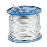 ТРОС СТАЛЬНОЙ СТРОЙБАТ DIN 3055  3ММ (БЕЛЫЙ ЦИНК)