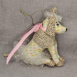 Ёлочная игрушка Пудель в пачке