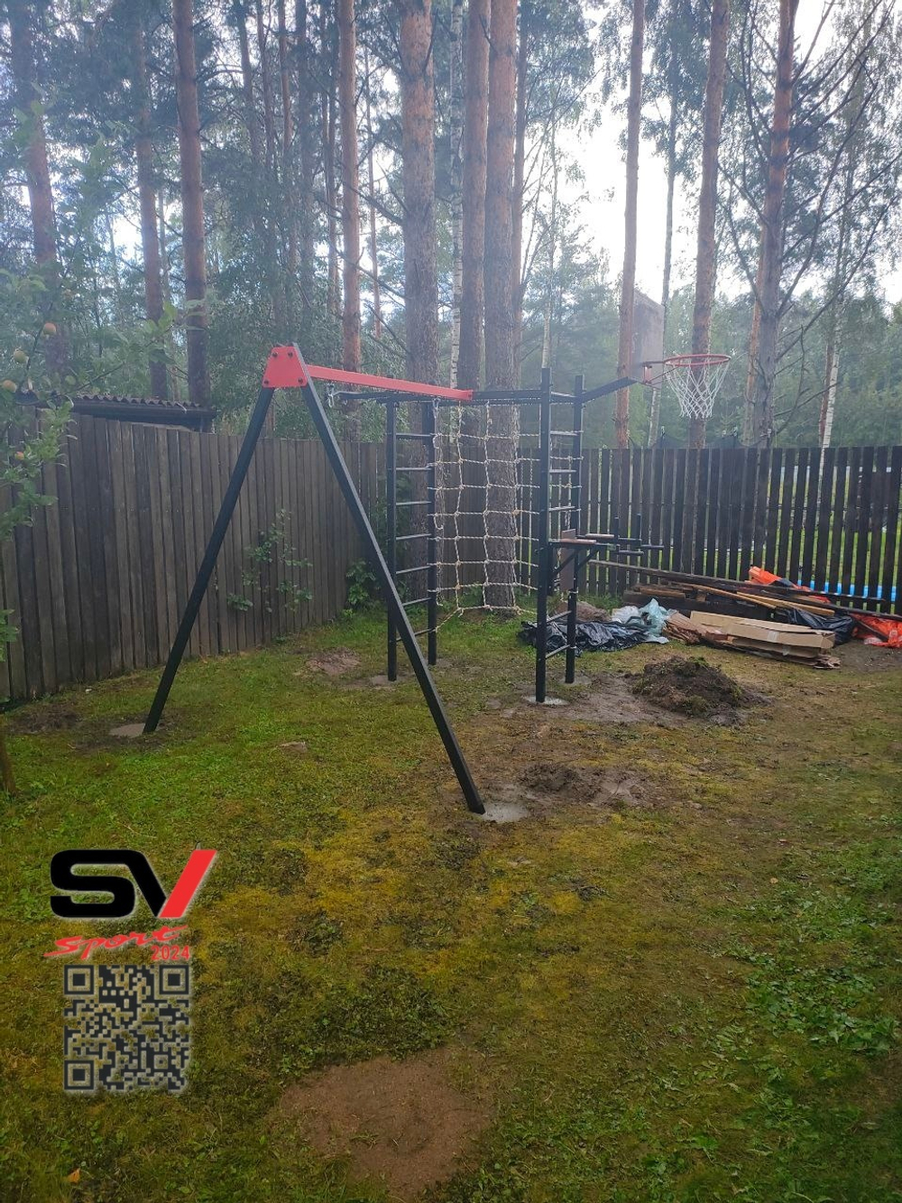 Монтаж уличного спортивно-игрового комплекса Sv Sport
