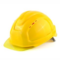 Каска Росомз СОМЗ-80 Абсолют Престиж RAPID, защитная, желтая, с вентиляцией