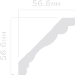 Карниз HiWood, 56,6x56,6 мм
