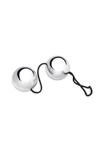 Вагинальные шарики для укрепления мышц серебристые 3 см