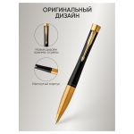 Ручка шариковая Parker "Urban Twist Black GT" синяя, 1,0мм, поворот., подарочная упаковка