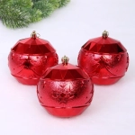 Набор шаров «Miracle» 10 см + 5 см (15 предметов), Красный