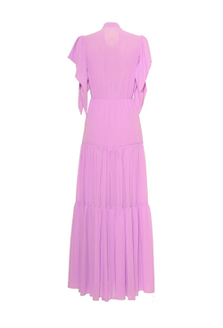 Платье в пол с юбкой "ярусы" 30-15SS