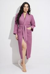 Женский вафельный халат 4250 сухая роза