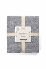 Покрывало DeNASTIA вафельное меланж 200x220 хб100% серый Индия