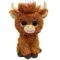 Yumşaq oyuncaq \ Мягкая игрушка \ Soft toys TY ALFIE - highland cow brown 15 sm