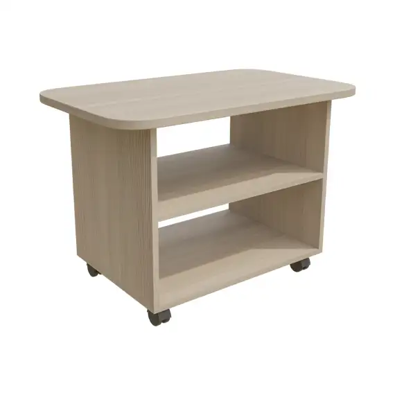 Стол журнальный СМ80 800х500х550, ясень шимо светлый