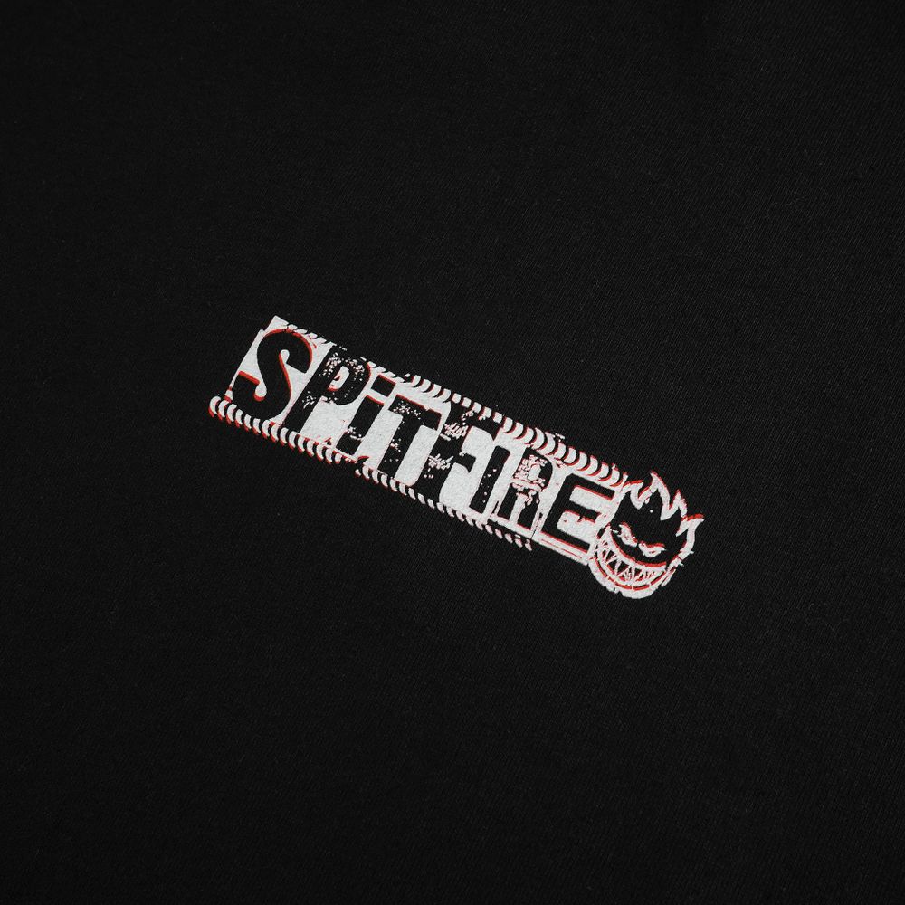 SPITFIRE футболка SF S/S RANSOM OG CLSC (BLK/RD)