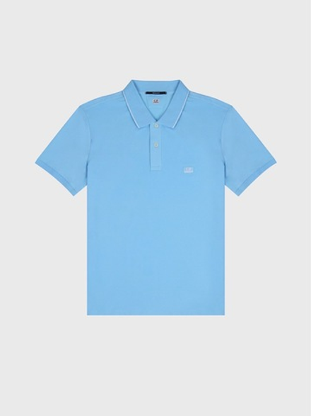 Поло C.P. Company Stretch Piquet Line Light Blue