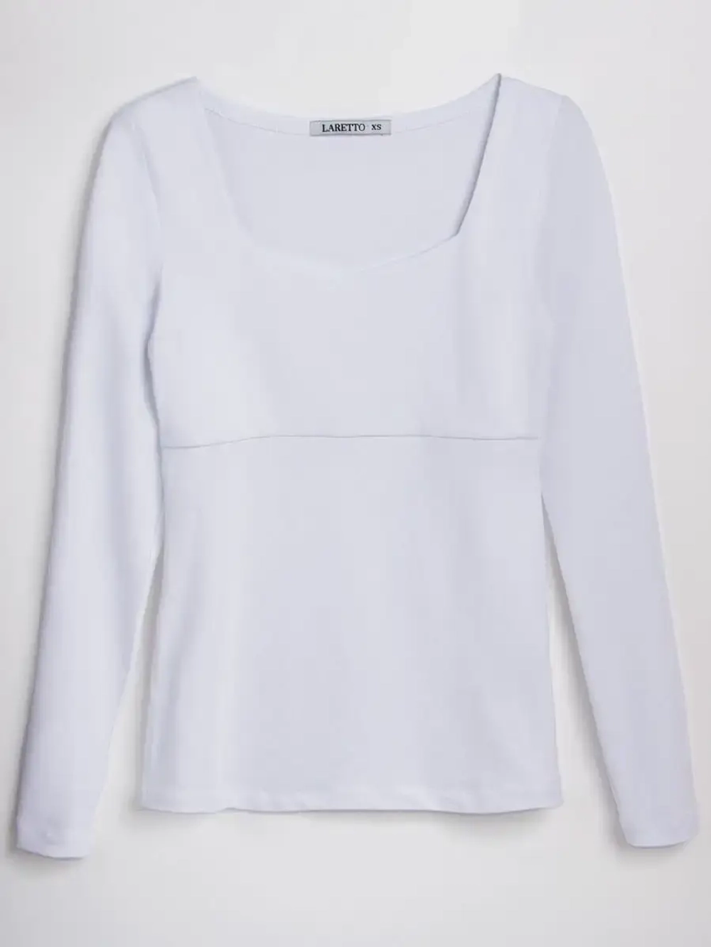 Лонгслив облегающий трикотажный