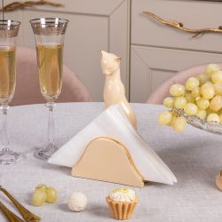 Салфетница Кошка Грация Айвори
